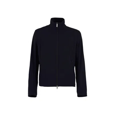 Colmar Originals Fitted Black Jacket With High Collar In Blue
