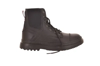 Colmar Originals High-top Black Sneakers With Lace-up Design In Gray