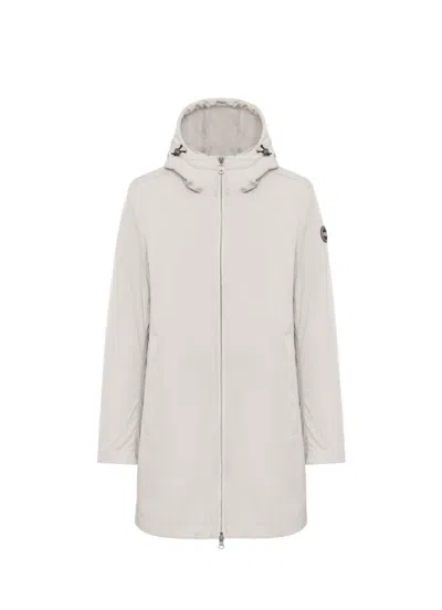 Colmar Originals Lightweight Waterproof Softshell Jacket With Cape Detail In White