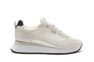 Colmar Originals Micro-perforated Metallic Sneakers With Ergonomic Insole In Neutral
