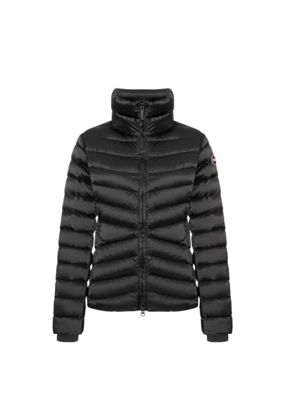Colmar Originals Oblique Quilted Down Jacket With High Collar In Black