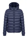 Colmar Originals Blue Hooded Down Jacket In Blue