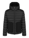 Colmar Originals Waterproof Black Down Jacket In Blue