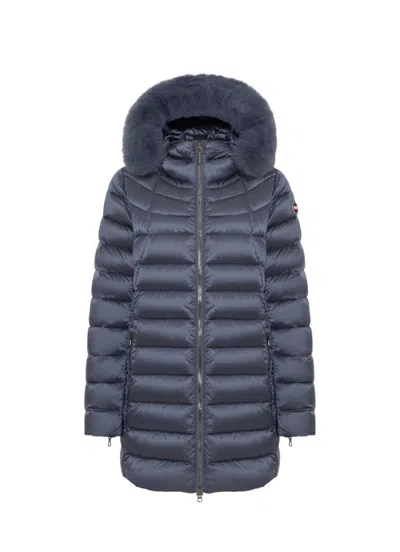 COLMAR ORIGINALS PADDED SHORT COAT WITH FAUX FUR HOOD