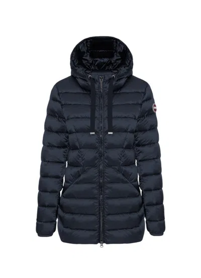 Colmar Originals Quilted Down Coat With Attached Hood In Black