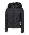 Colmar Originals Quilted Fur-trimmed Down Jacket In Blue