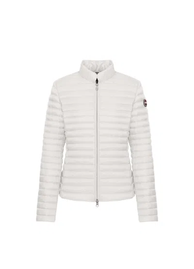 Colmar Originals Light Natural Down Ultralight Recycled Fabric Jacket In White