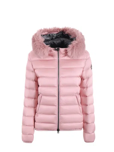 Colmar Originals Quilted Nylon Down Jacket In Pink
