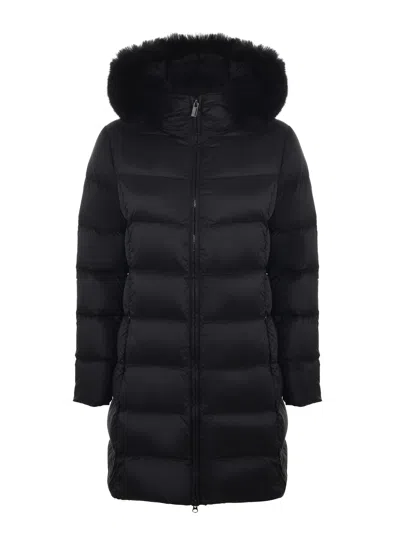 Colmar Originals Quilted Semi-gloss Nylon Down Jacket In Black