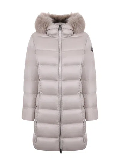 Colmar Originals Quilted Semi-gloss Nylon Down Jacket In Metallic