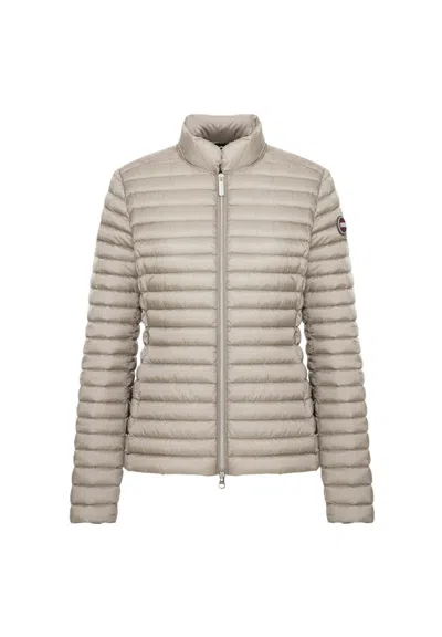 Colmar Originals Quilted Short Jacket With Padded Stand Collar In Animal Print
