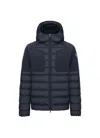 Colmar Originals Quilteed Fixed Hood Jacket In Blue