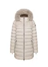 Colmar Originals Slim Fit Cream Down Coat In Neutral