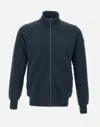 Colmar Ottoman-effect Zip-up Sweatshirt In Blue