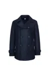 Colmar Originals Tailored Double-breasted Wool Blend Coat In Black
