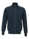 Colmar Ottoman-effect Zip-up Sweatshirt In Blue