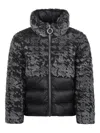 Colmar Patterned-jacquard Down Jacket In Black