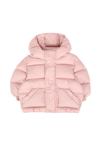 COLMAR PINK DOWN JACKET FOR BABY GIRL WITH LOGO