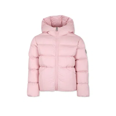 Colmar Kids' Pink Down Jacket For Girl With Logo