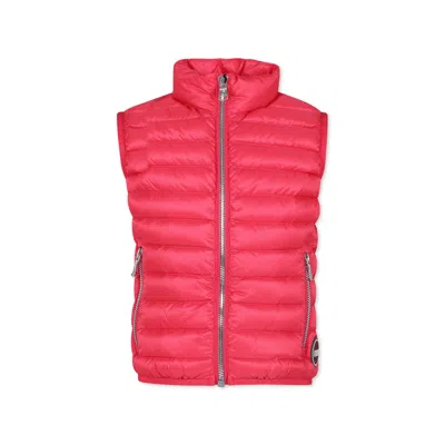 Colmar Kids' Pink Vest For Girl With Logo