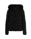 Colmar Quilted Fur-trimmed Down Jacket In Black