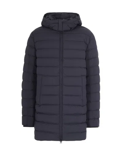Colmar Long-sleeved Hooded Cotton Jacket In Blue