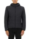 Colmar Lightweight Down Jacket With Hood In Black
