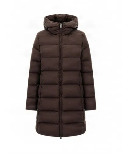 Colmar Piumino Lungo Trapuntato Black Coffee In Brown
