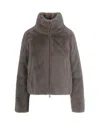 Colmar Piumino Reversibile In Pelliccia Sintetica Sabbia In Brown