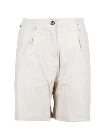 Colmar Pleated Shorts In White