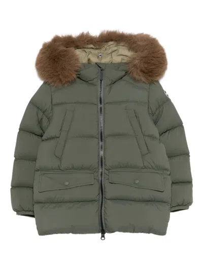 Colmar Kids' Quilted-design Padded Jacket In Green