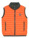 Colmar Quilted Down Gilet In Orange