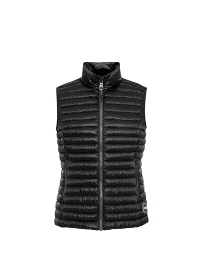 Colmar Quilted Down Vest In Black