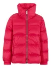 Colmar Quilted High-neck Jacket In Red