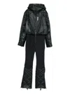 Colmar Quilted High Waist Ski Suit In Black