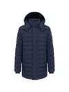 Colmar Quilted Duck Down Down Jacket In Blue