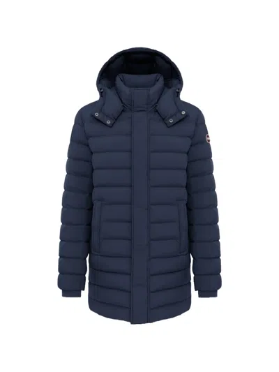 Colmar Crinkle Quilted Down Jacket In Blue