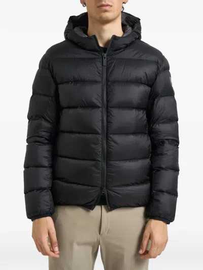 Colmar Quilted Hooded Jacket In Black