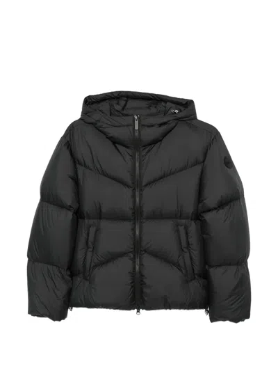 Colmar Quilted Hooded Jacket In Black