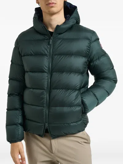 Colmar Quilted Hooded Jacket In Green