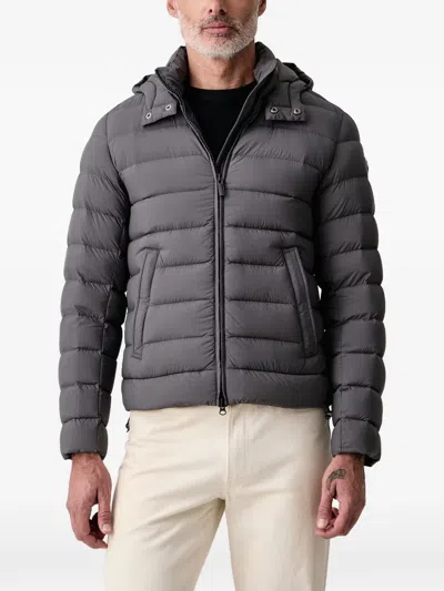 Colmar Quilted Hooded Jacket In Gray