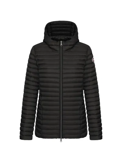 Colmar Quilted Hooded Puffer Jacket In Black