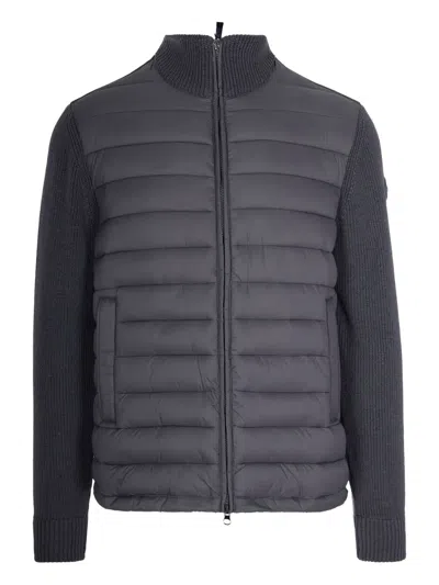 COLMAR QUILTED KNITTED-PANEL JACKET