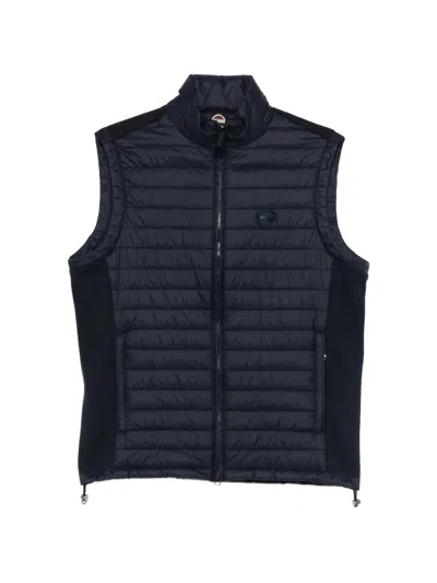 Colmar Quilted Panelled Gilet In Blue