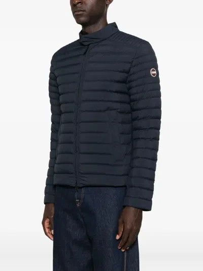 Colmar Quilted Zip-front Jacket In Blue