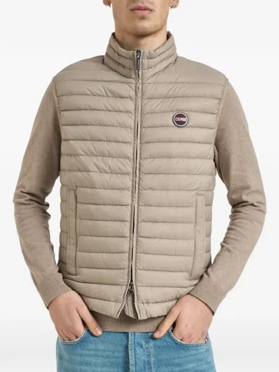 Colmar Quilted Zip Gilet In Neutral