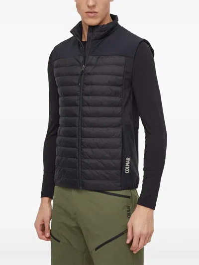 Colmar Quilted Zip-up Gilet In Gray