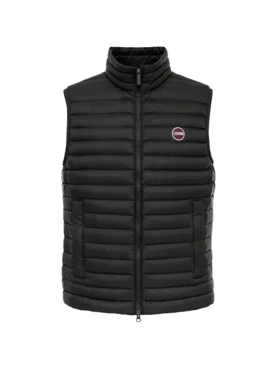 Colmar Quilted Zip-up Gilet In Black