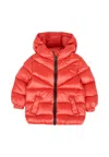 Colmar Red Down Jacket For Babykids With Logo In Red