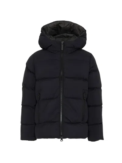 Colmar Kids' Reversible Hooded Padded Jacket In Black